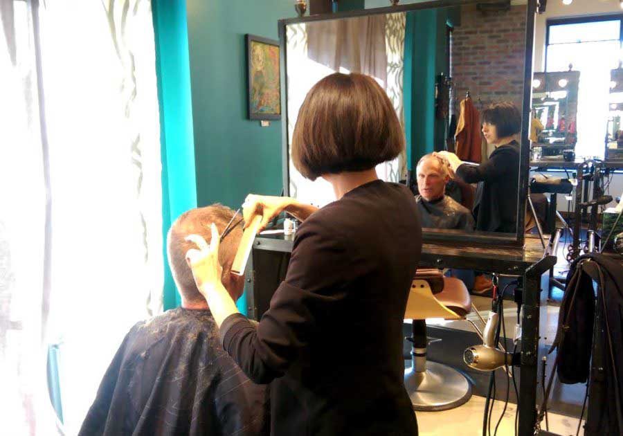 Elle Majors a master barber at VooDoo Hair Lounge