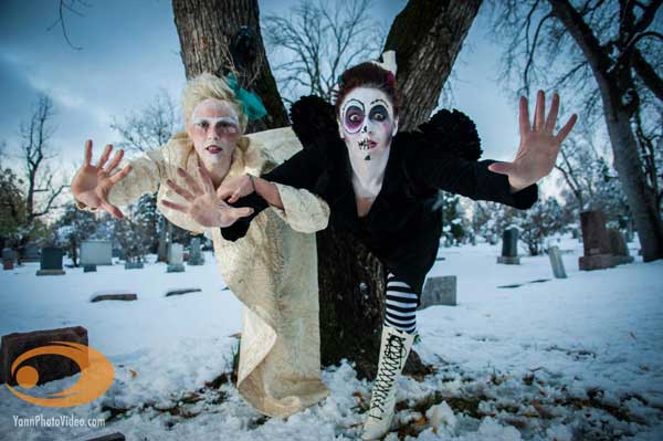 Voodoo Dolls Celebrating Halloween